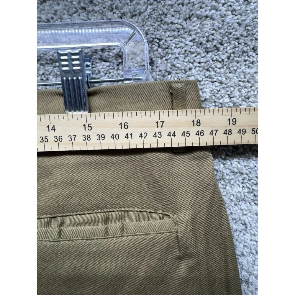 Vintage 70s Haband Tan/Brown Talon Zipper Trousers Dress Pants 36x32‎ USA Made